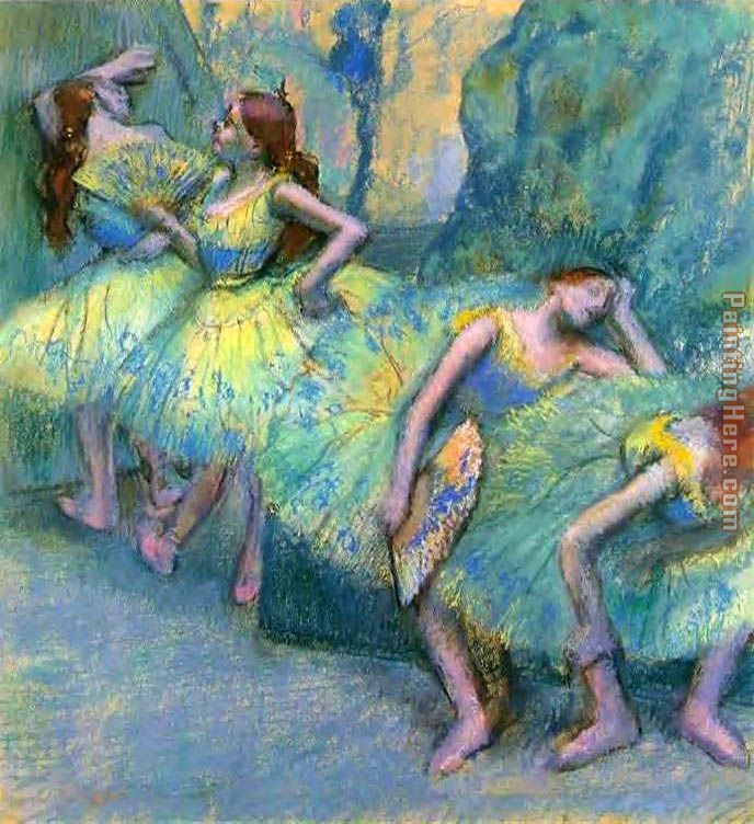 Edgar Degas Ballet Dancers in the Wings